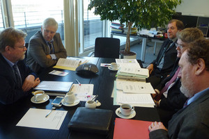 Gesprächsrunde im MVI v.l.n.r. Lahl, Klaiber, Maier,Matuschowitz, Zitzmann (Foto: © BTBkomba)