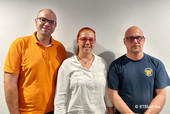 Die gewählten BTBkomba PR Mitglieder (v.l.n.r.): Michael Öchler, Saskia Bauer, Stefan Kokoscha (Foto: © BTBkomba)